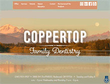 Tablet Screenshot of coppertopdental.com